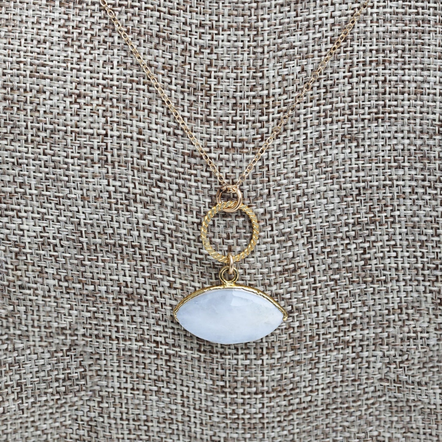Gemstone Evil Eye Necklace