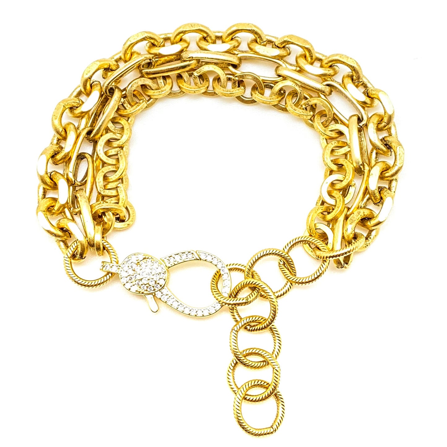 Gold 3 Strand Bracelet