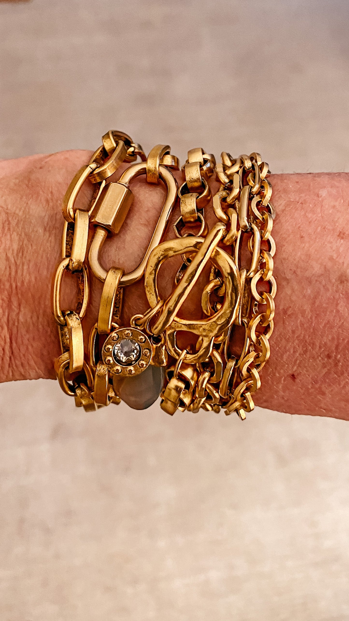 Gold 3 Strand Bracelet