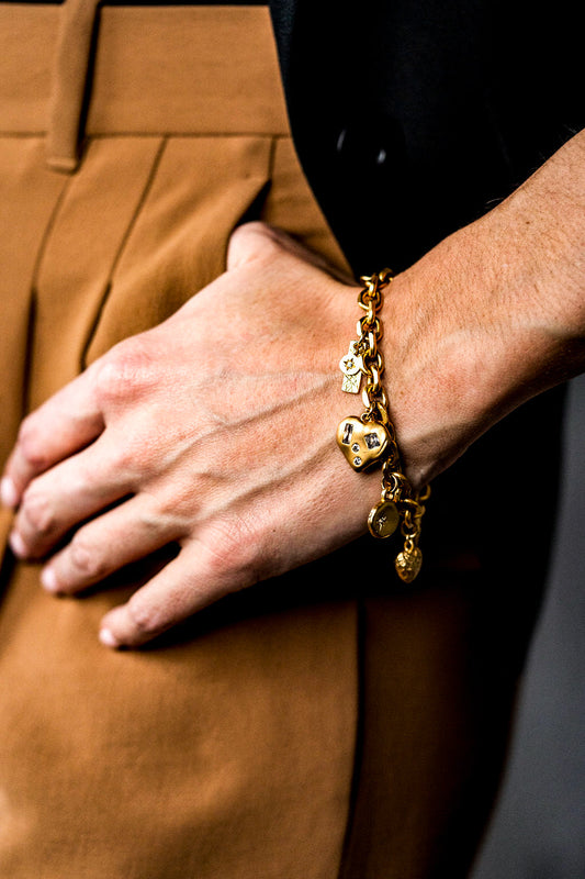 Gold Charm Bracelet