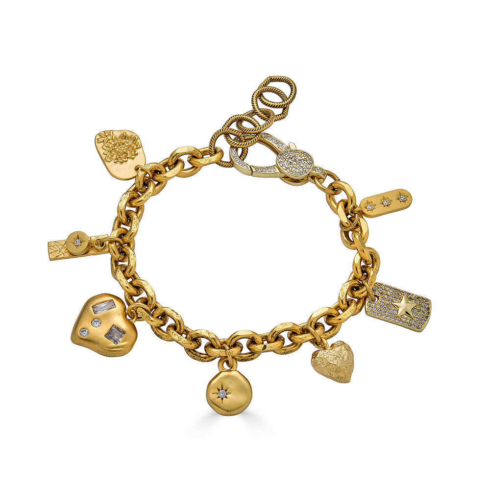 Gold Charm Bracelet