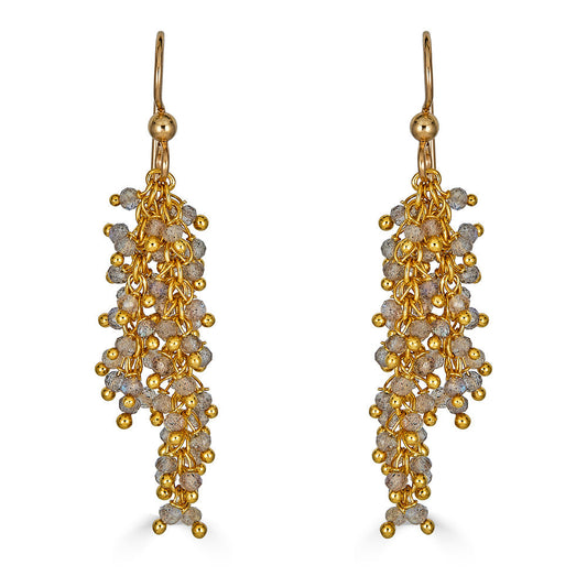 Gold Labradorite Drizzle Earrings