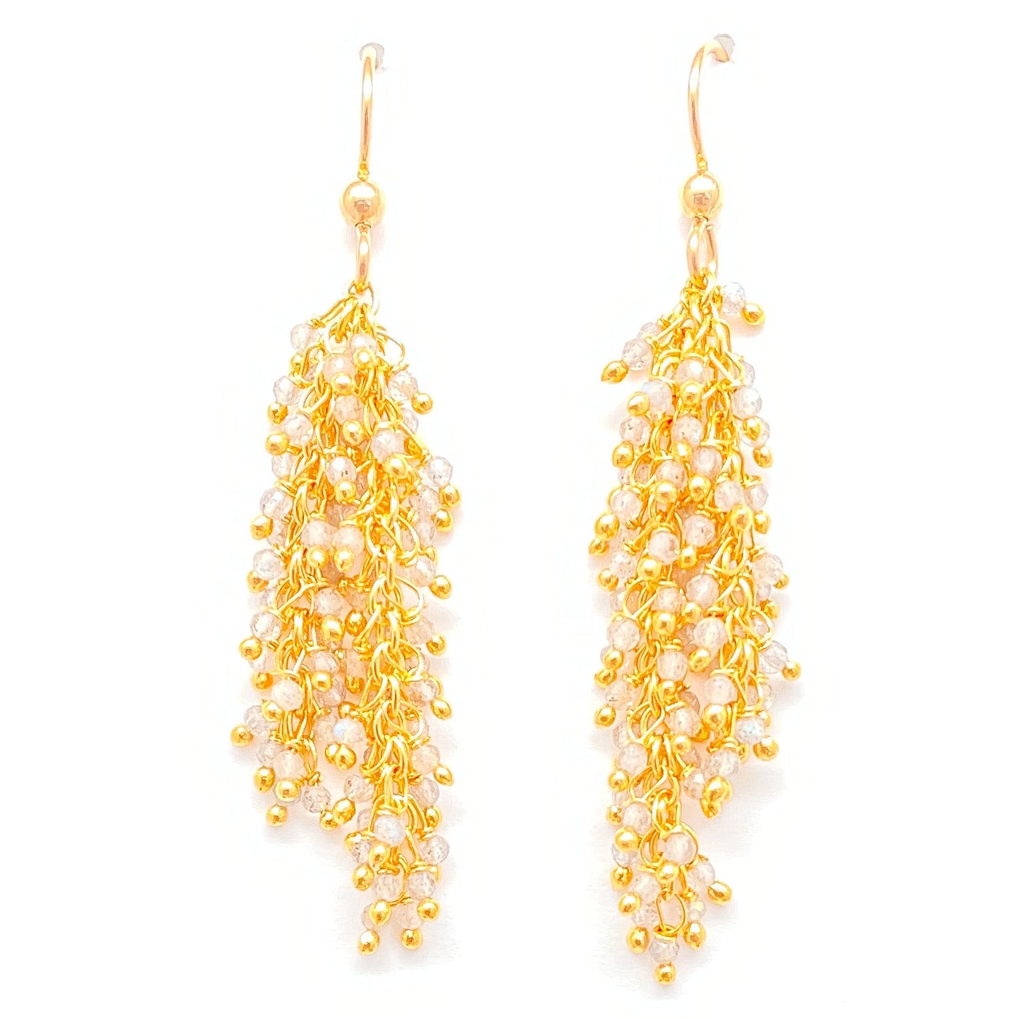 Gold Labradorite Drizzle Earrings
