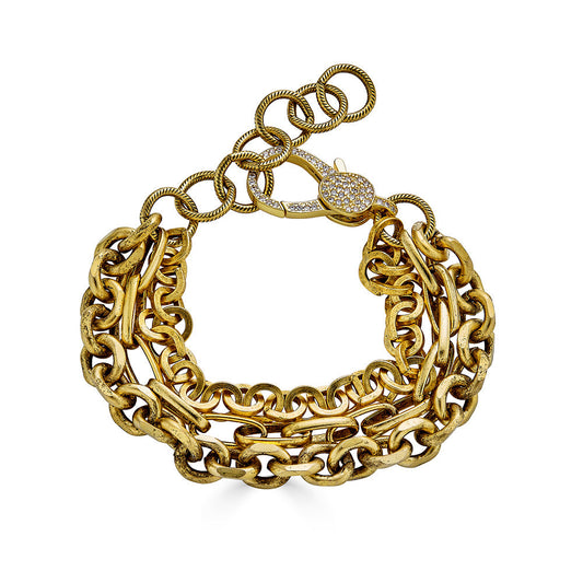 Gold 3 Strand Bracelet