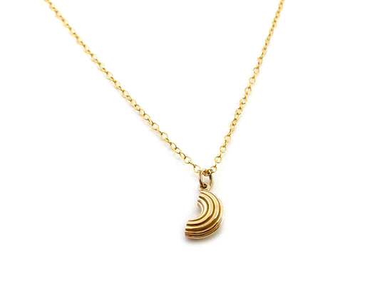 Macaroni Noodle Gold Filled Necklace