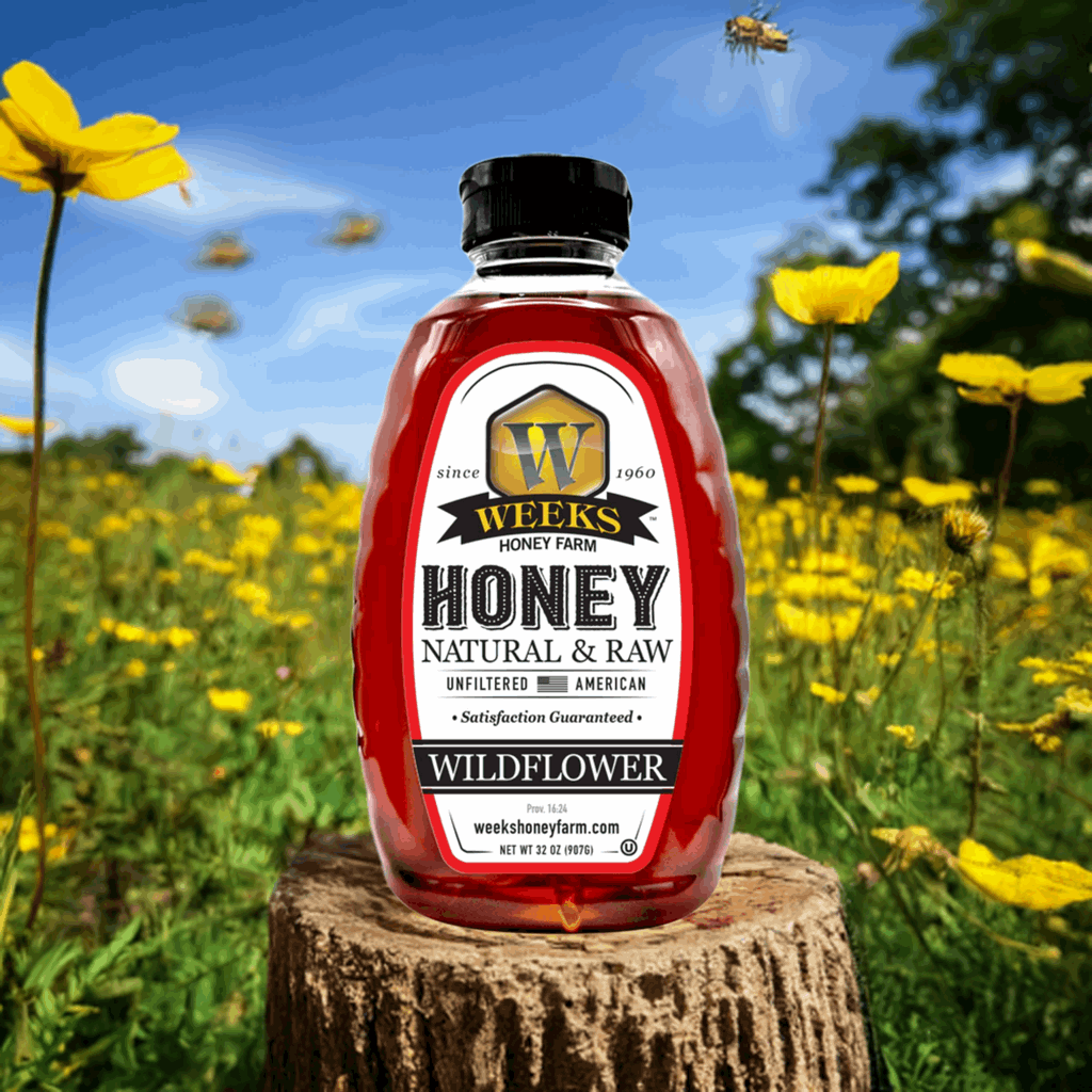 Weeks Pure Raw Wildflower Honey – Georgia’s Sweetest Natural Treasure