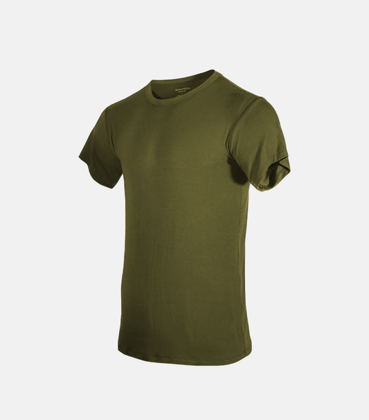 Bamboo Aerotech T-Shirt - Olive Green