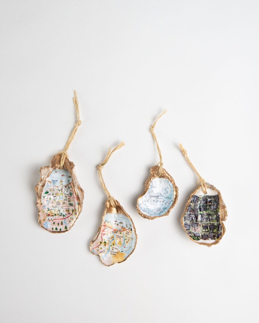 Ornaments made from Oyster Shells