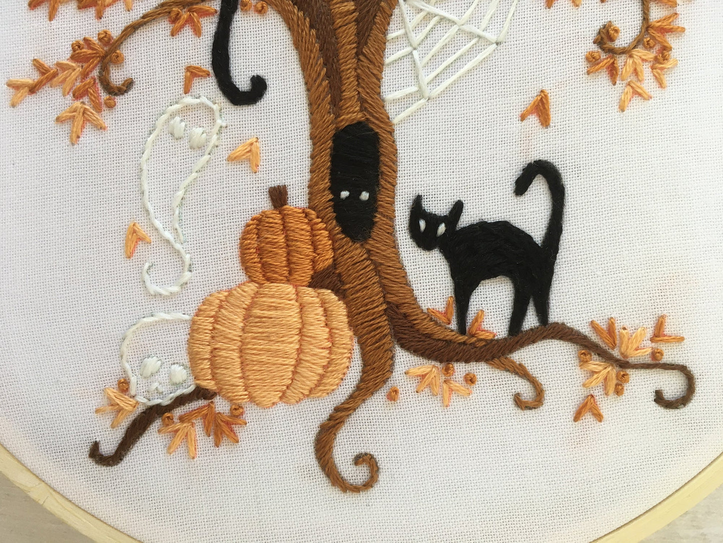 Halloween Tree Hand Embroidery Full Kit