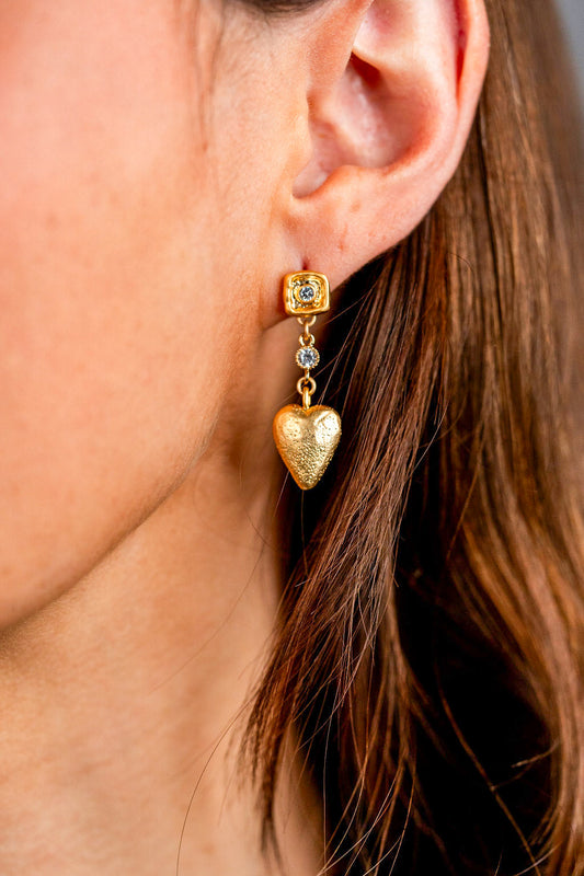 Heart Dangle Earrings