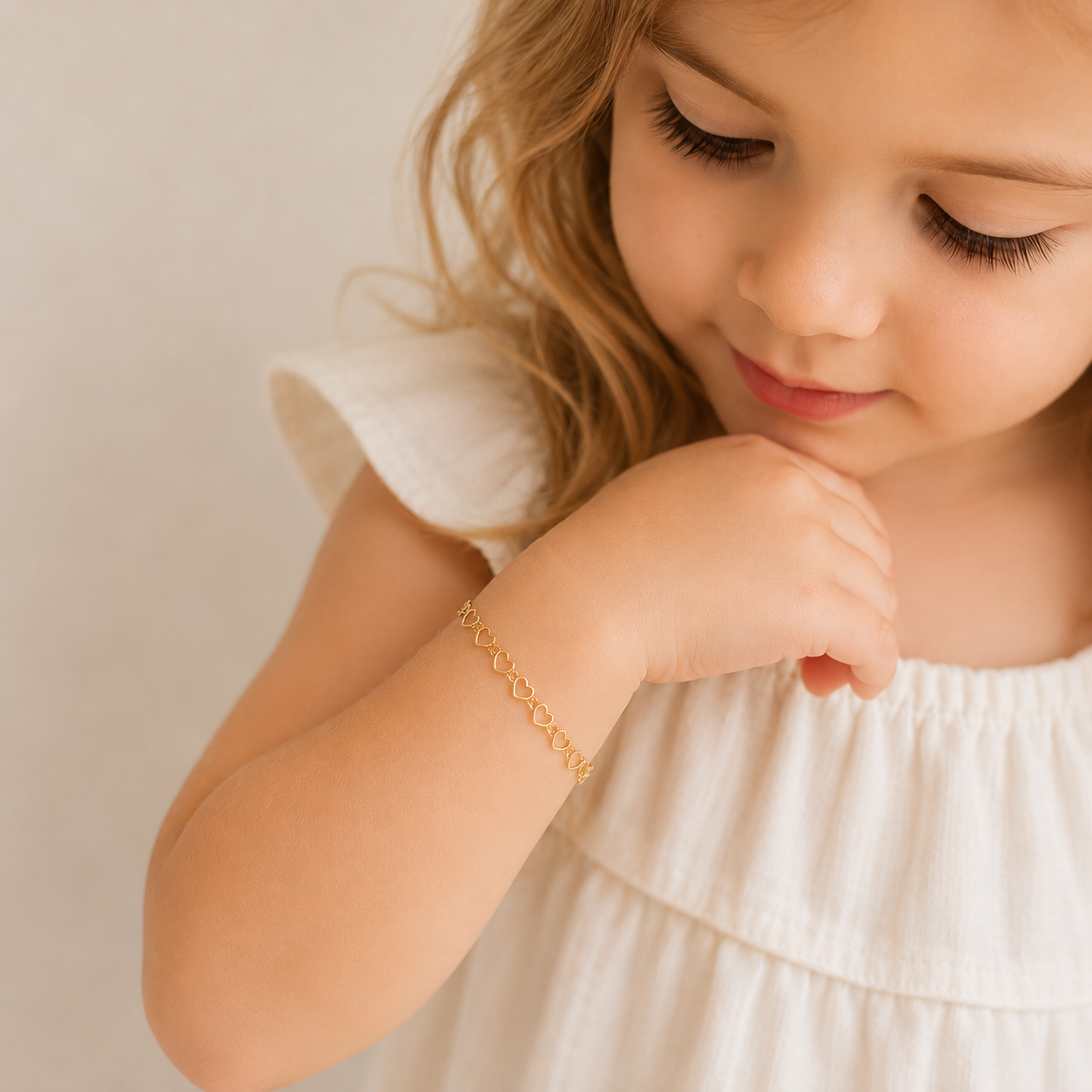 Little Heart Bracelet - Sterling Silver or 14k Gold Fill