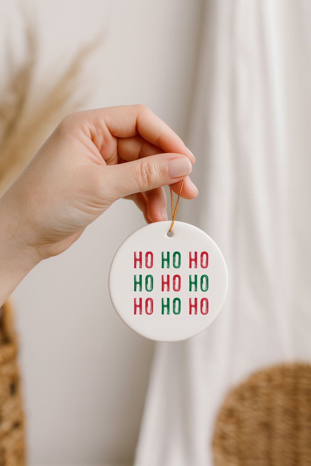 Ho Ho Ho Christmas Ornament