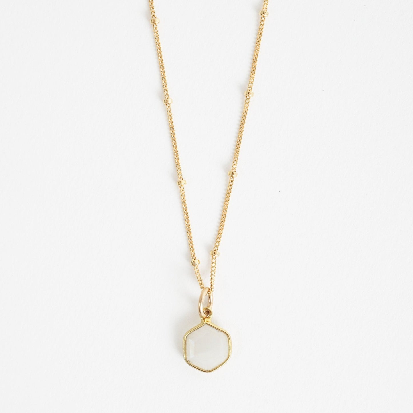 Honeycomb Hexagon Necklace