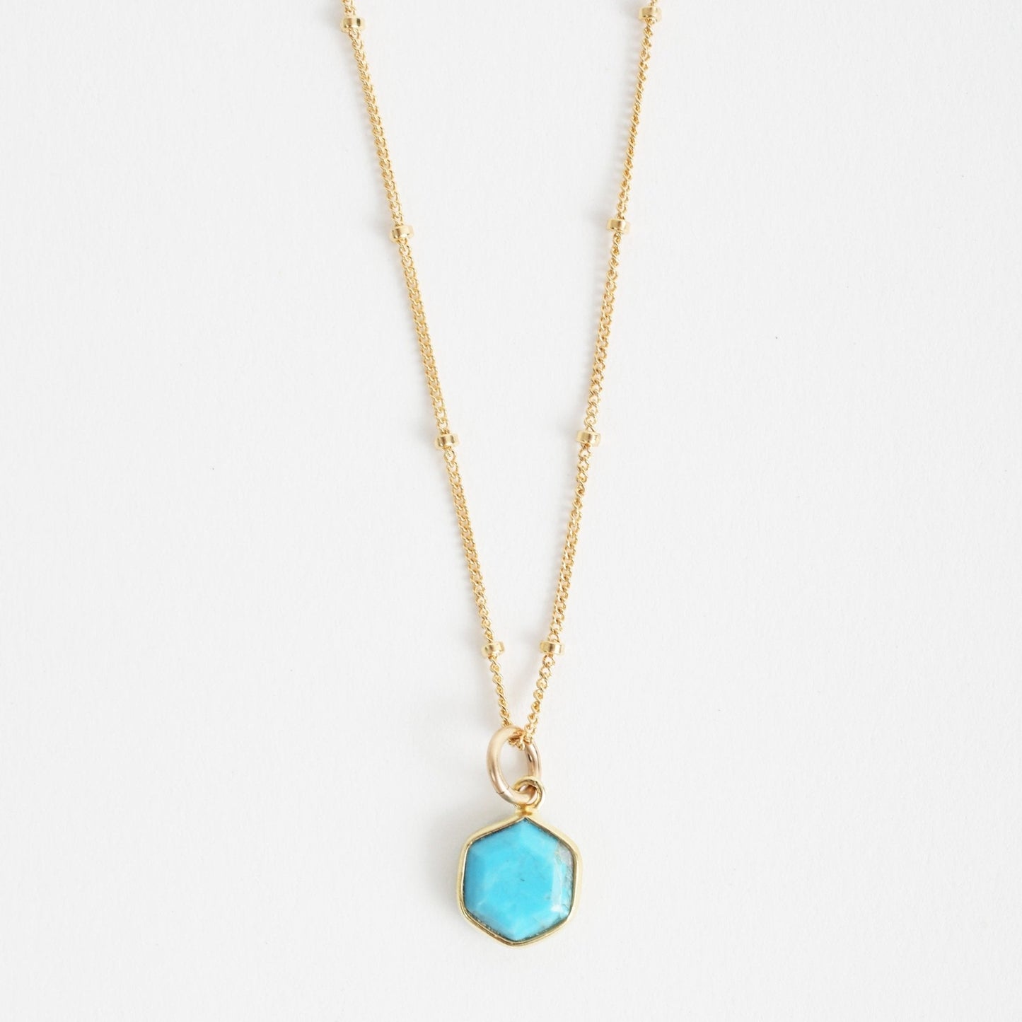 Honeycomb Hexagon Necklace