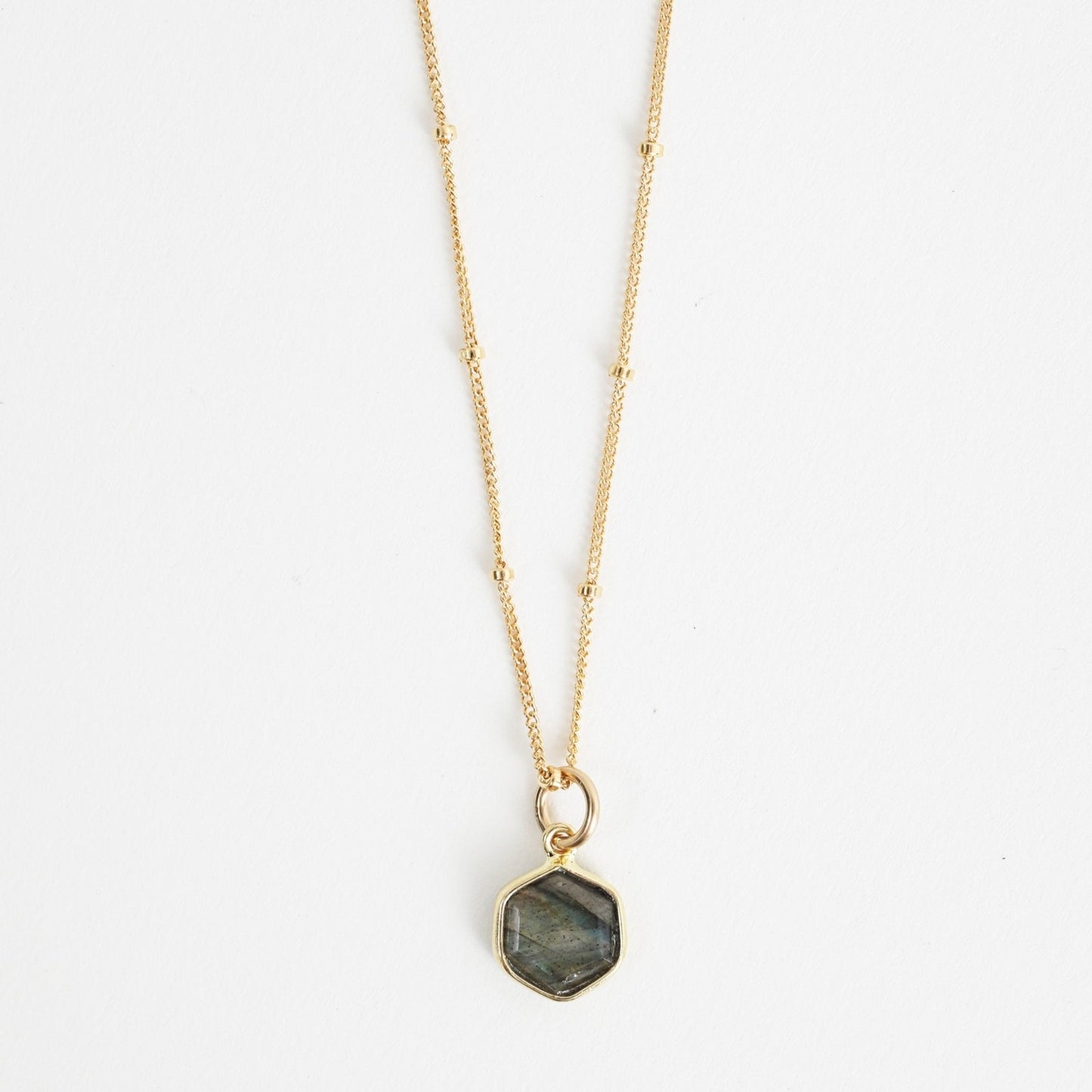 Honeycomb Hexagon Necklace