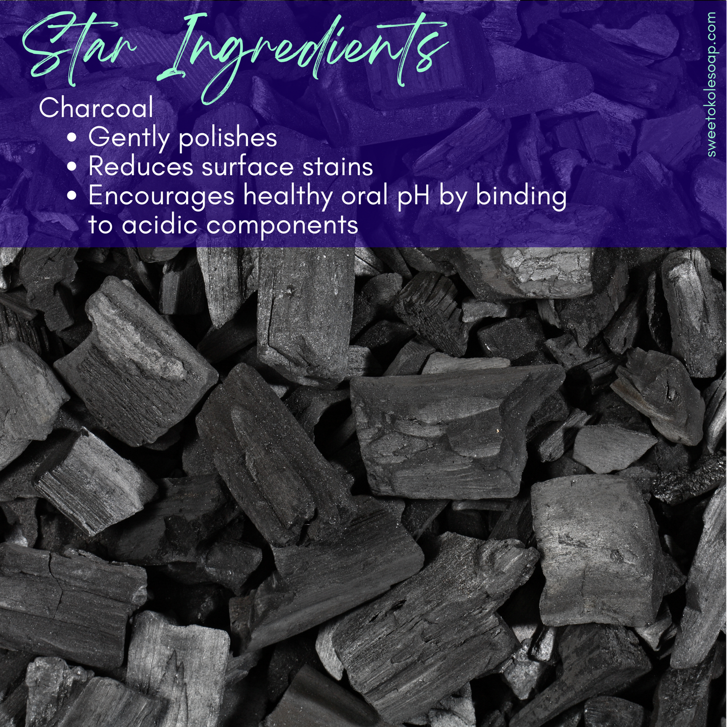 Charcoal Tooth Powder, Unflavored with 5% Hydroxyapatite