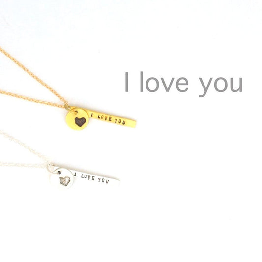 "I love you" Quote Necklace