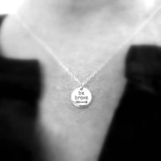 Be Brave Sterling Silver Necklace