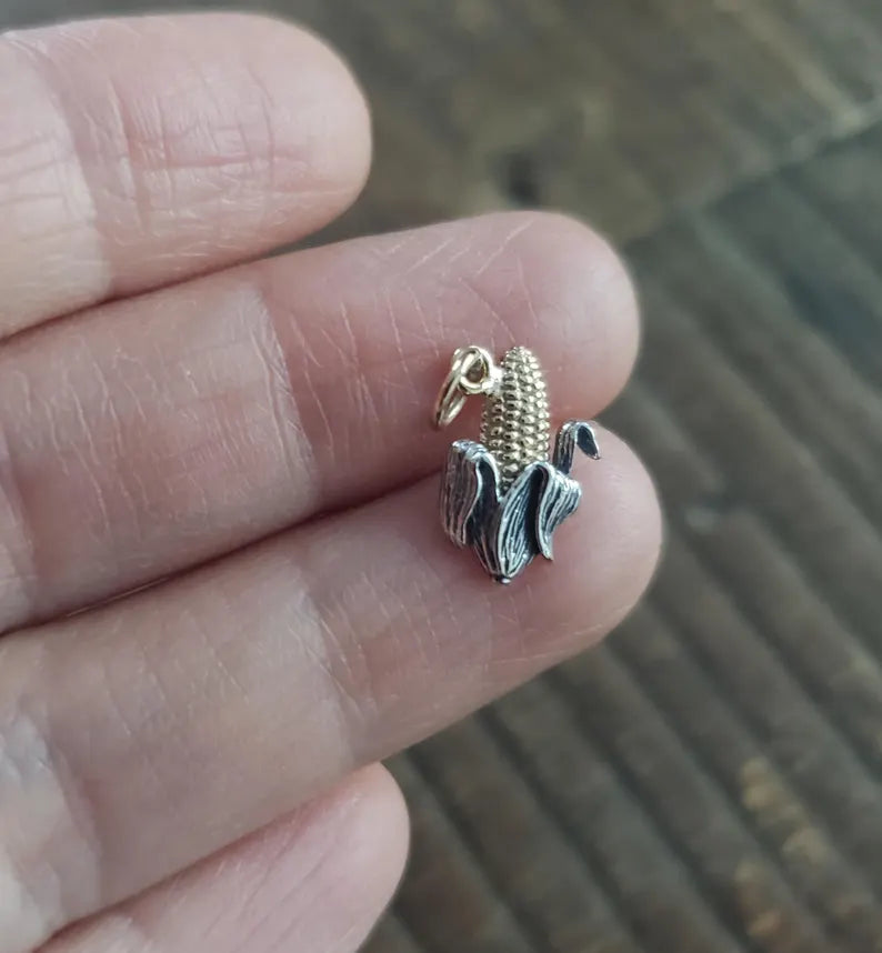 Mixed Metal Corn Necklace