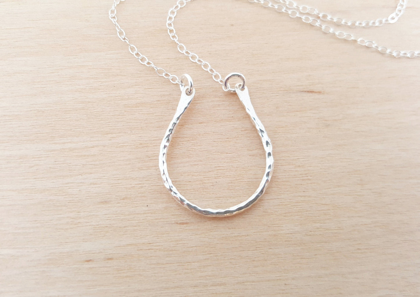 Horseshoe Necklace – Sterling Silver Lucky Charm Jewelry