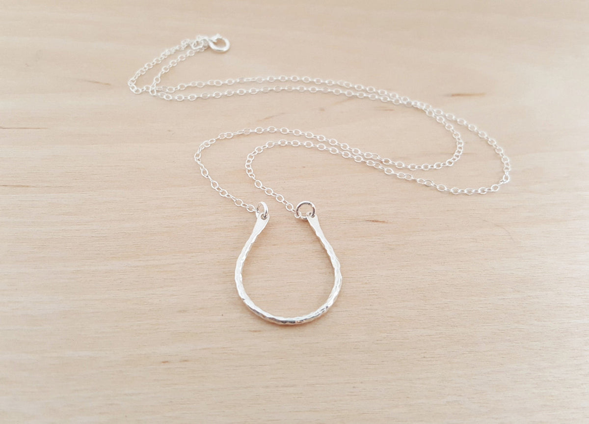 Horseshoe Necklace – Sterling Silver Lucky Charm Jewelry