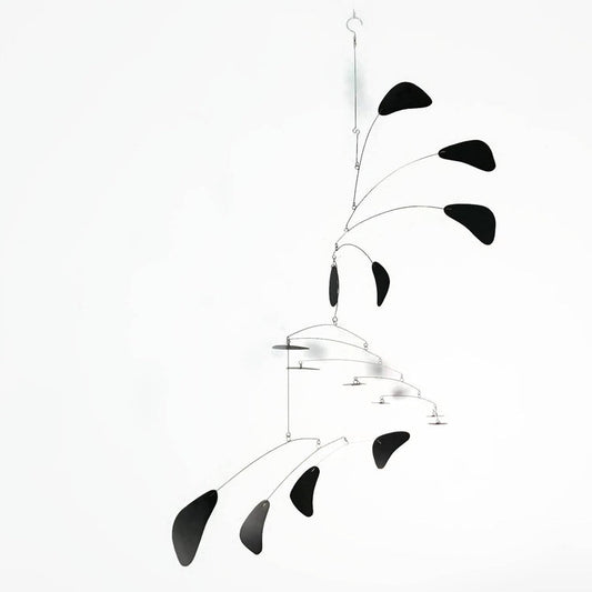 Arrow Style Kinetic Mobile – Large Modern Hanging Art in Black