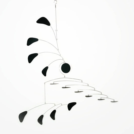 Arrow Style Kinetic Mobile – Large Modern Hanging Art in Black