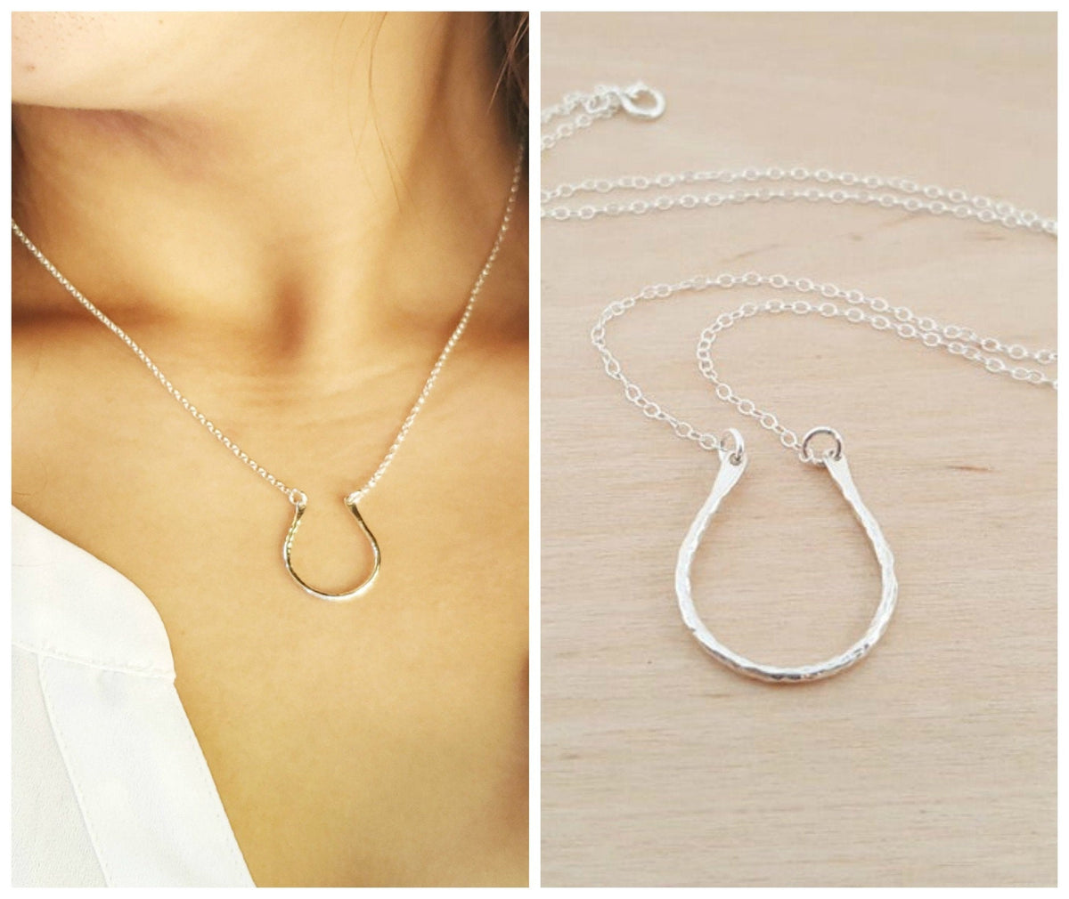 Horseshoe Necklace – Sterling Silver