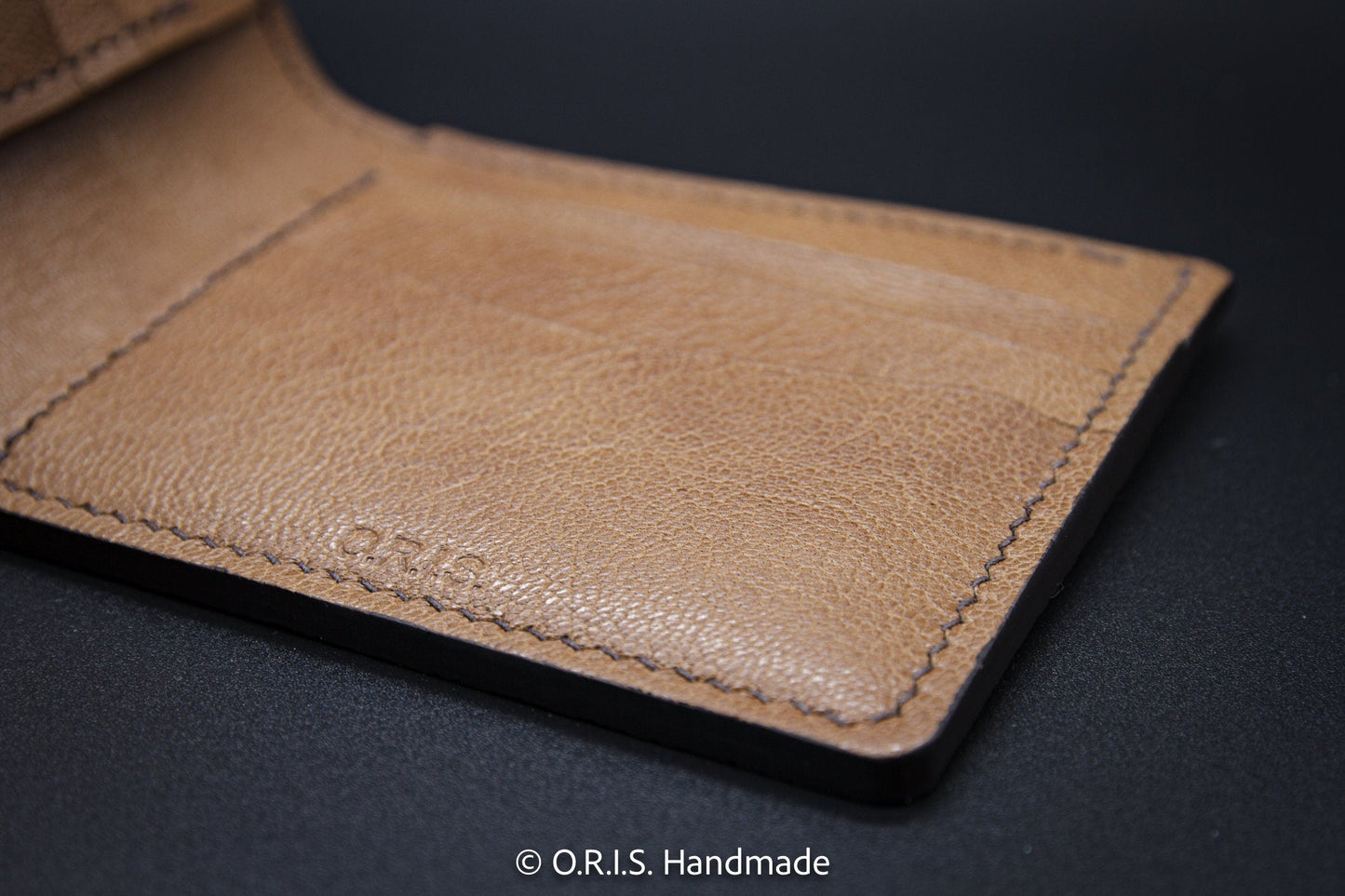 Ostrich Leather Wallet - Tobacco
