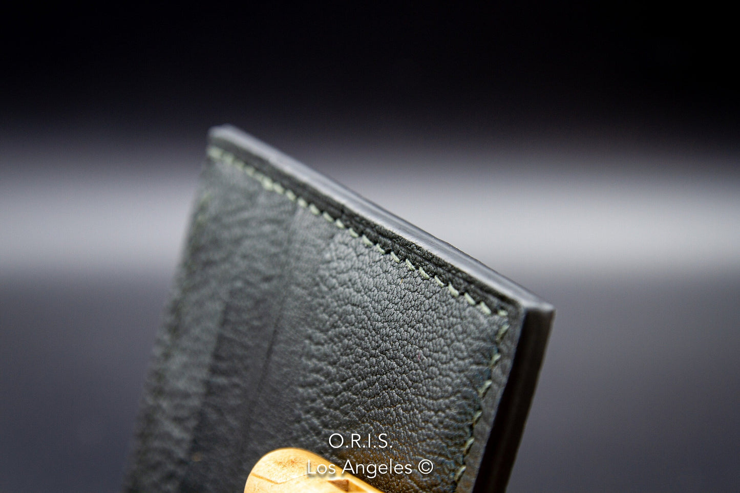 Ostrich Wallet for Men - Nubuck Charcoal