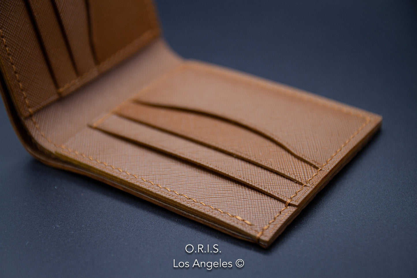 American Alligator Bifold Wallet in Cigar Color