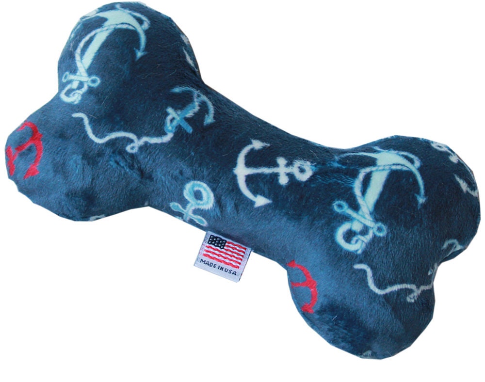 Pet and Dog Plush 6" Bone Toy, "Wanderlust Group"