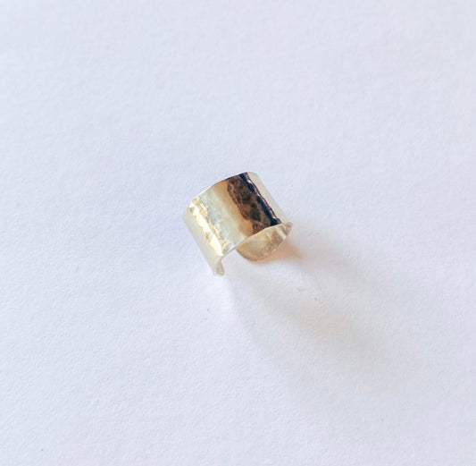 Hammered ear cuff