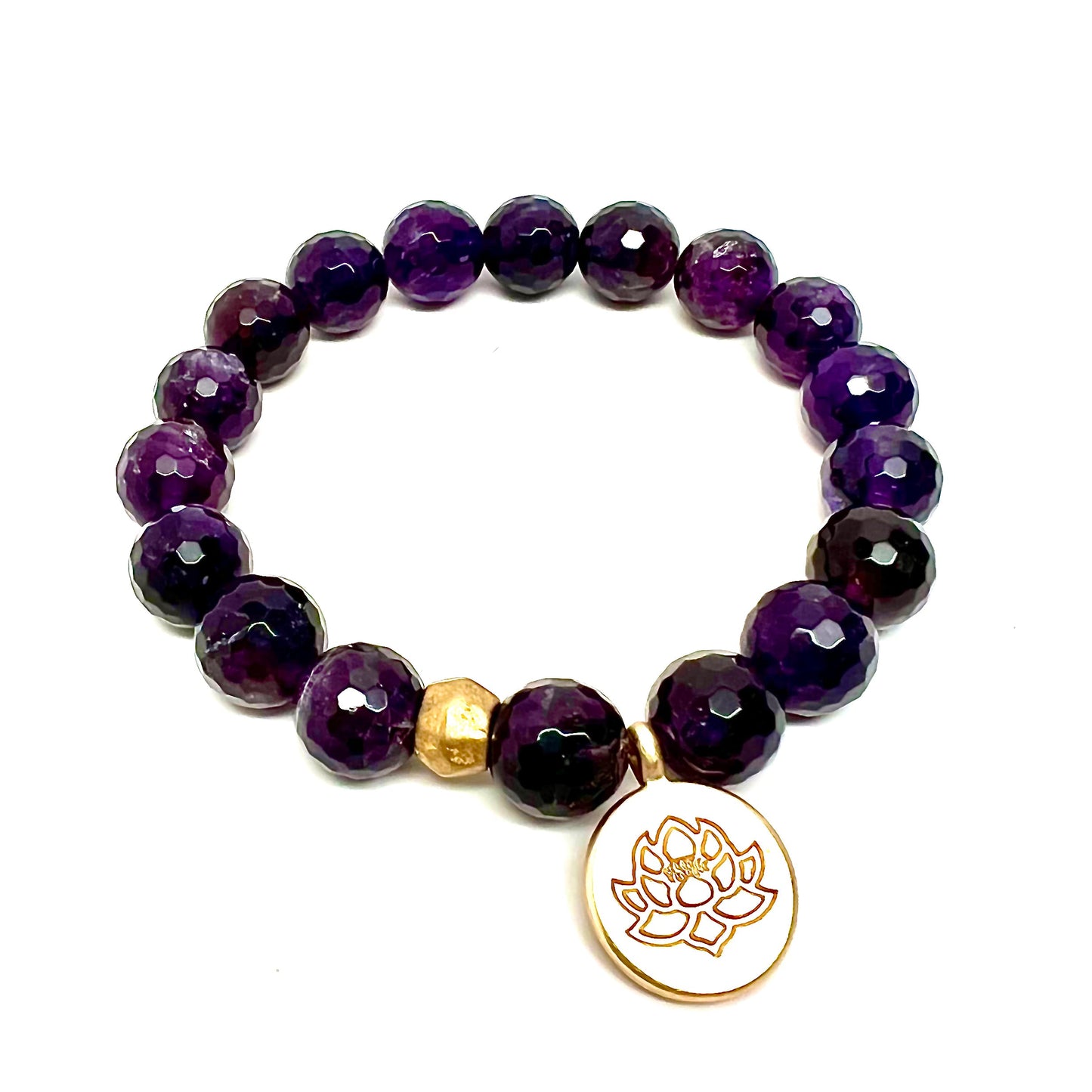 Amethyst Bracelet Faceted