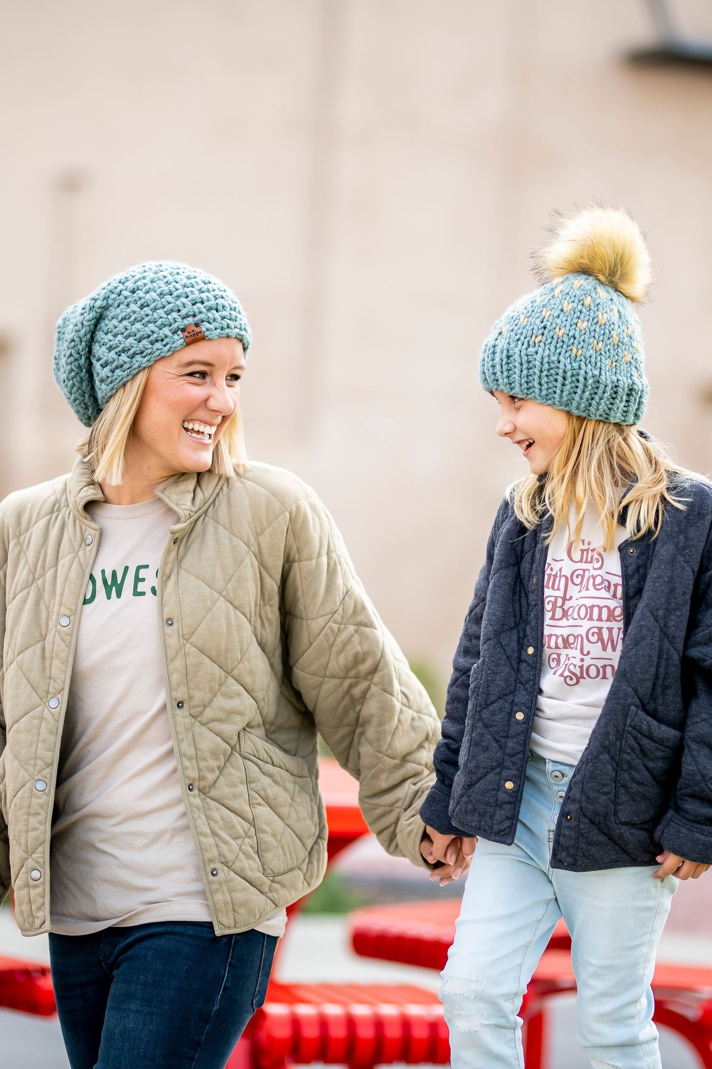 Crochet Simple Slouch Hat | Succulent Blue Beanie