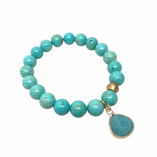 Turquoise Howlite Bracelet