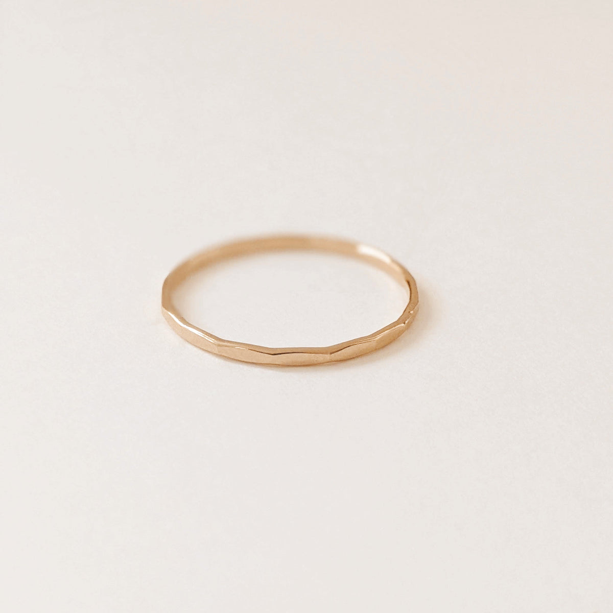 Hammered Stacking Ring