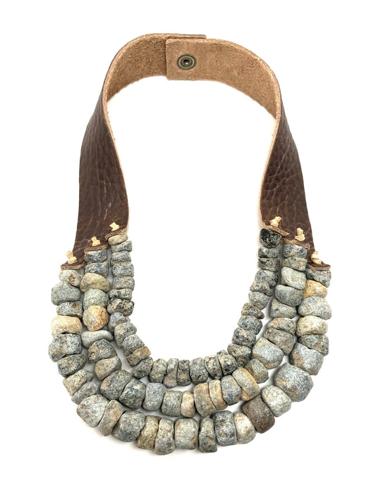 3 Strand Necklace • Stone