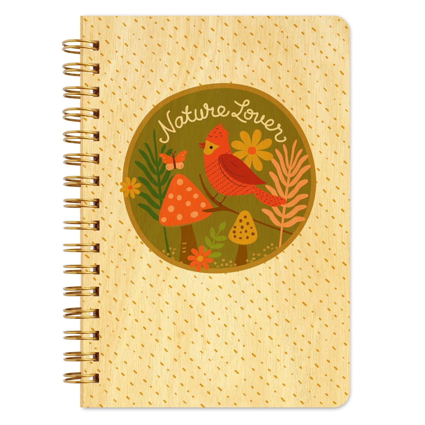 Nature Lover Pocket-Size Wood Notebook
