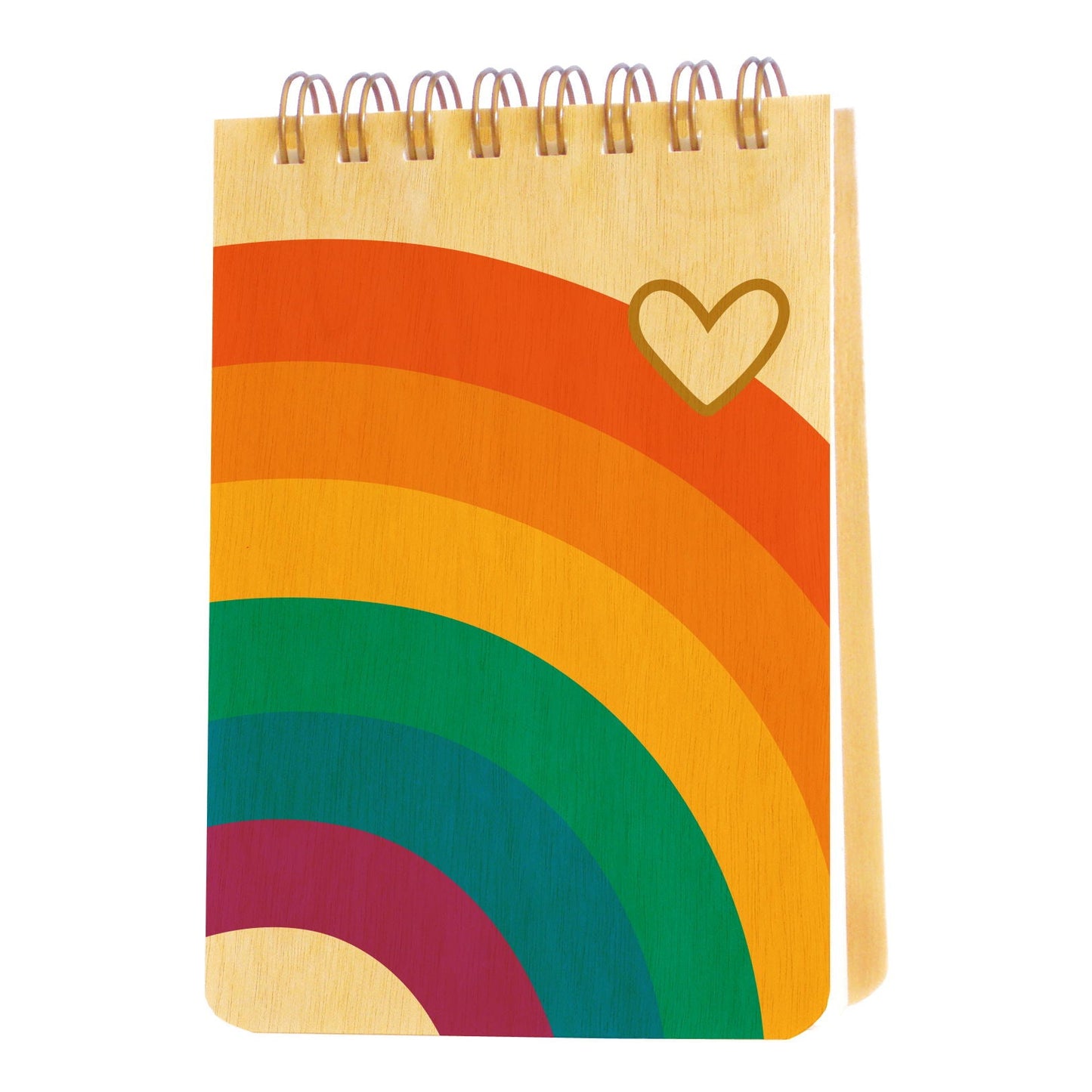 Rainbow Vibes Wood Mini Notepad