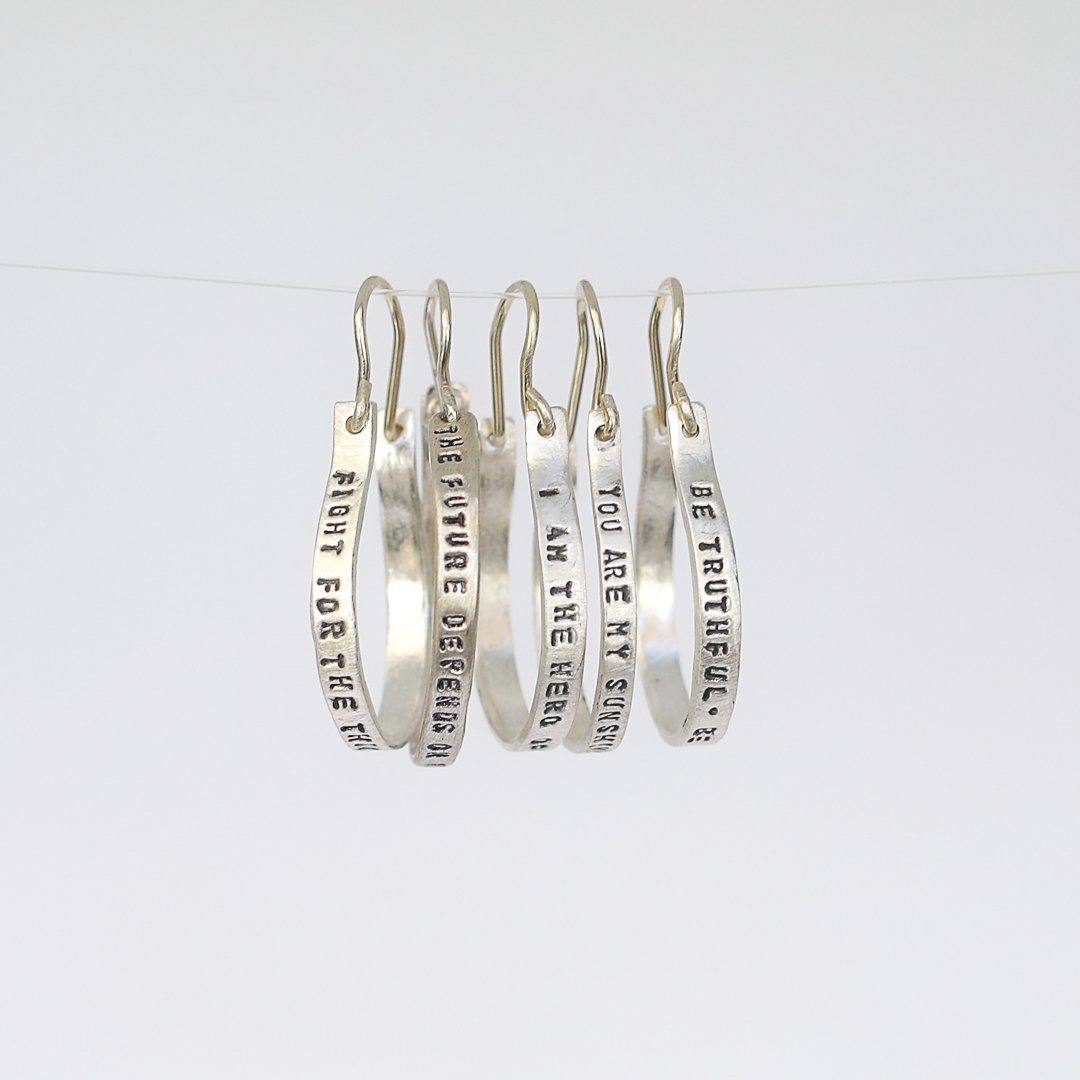 Julia Quote Hook Hoops - RBG, Nevertheless she persisted and more