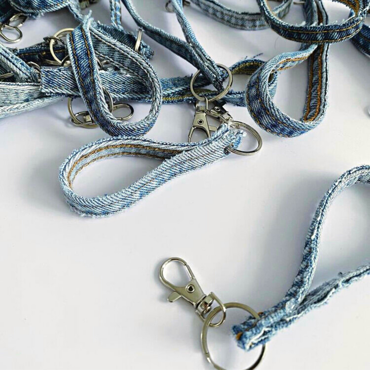 Denim Keychains