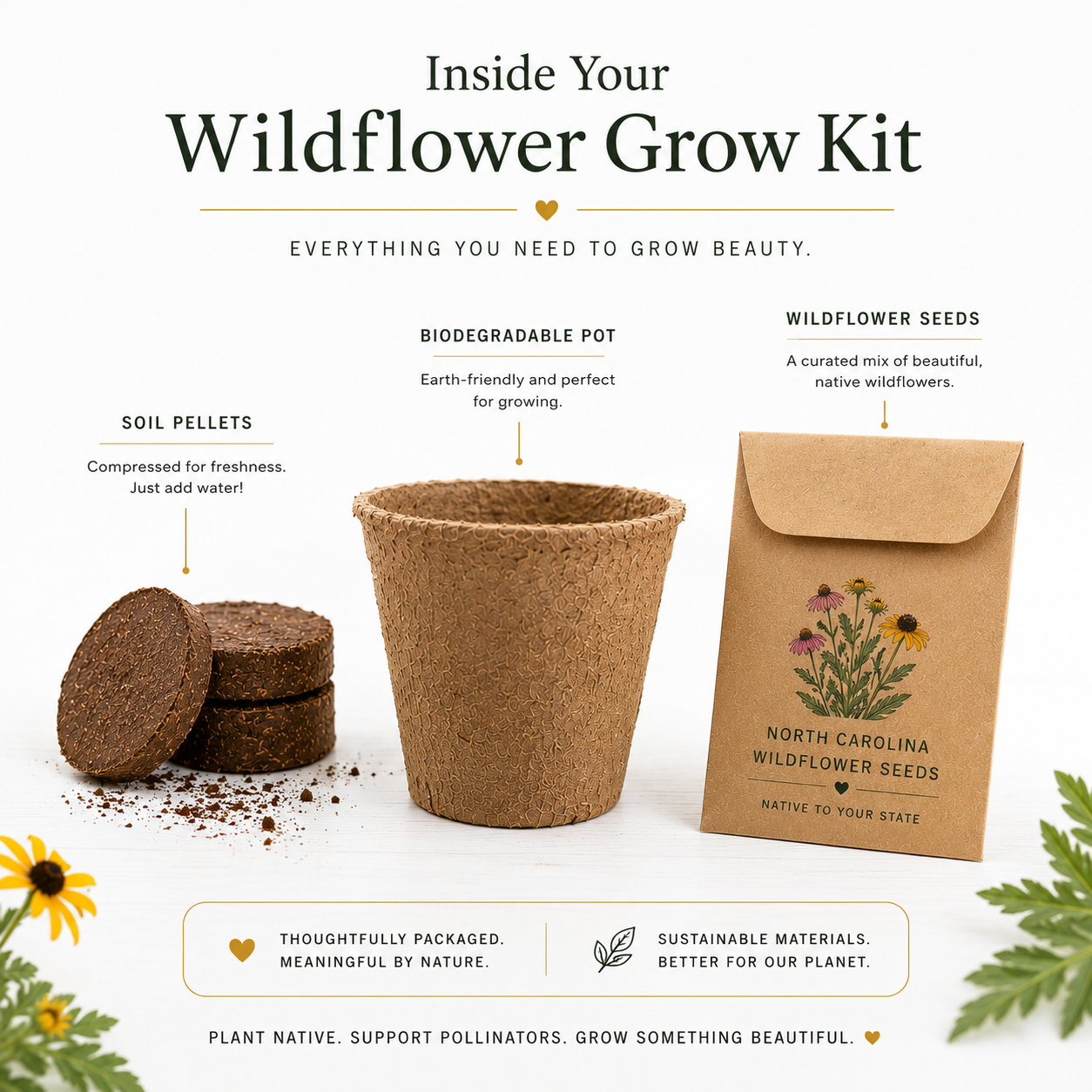 Wyoming Butterfly Weed Wildflower Grow Kit