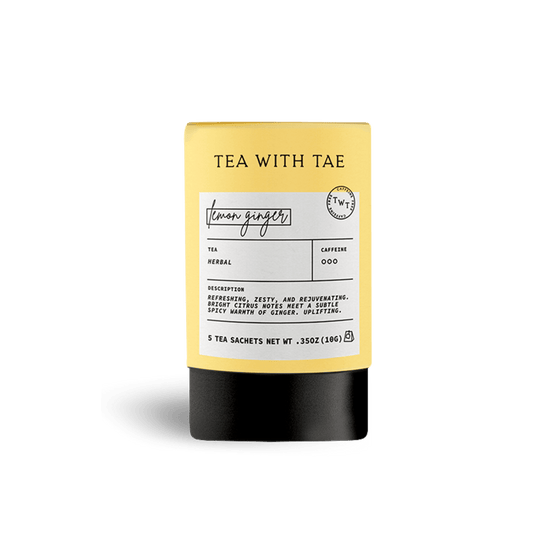 Lemon Ginger Mini Tea Tube (5 tea bags)