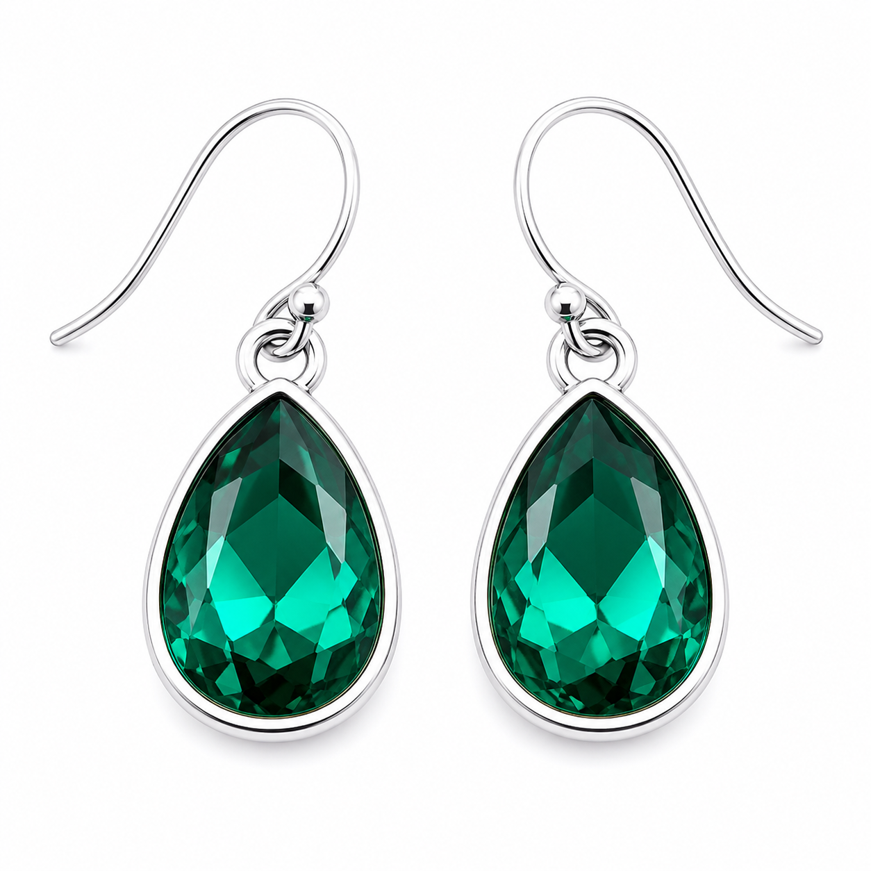 May Birthstone Earrings - Crystal Teardrop Earrings
