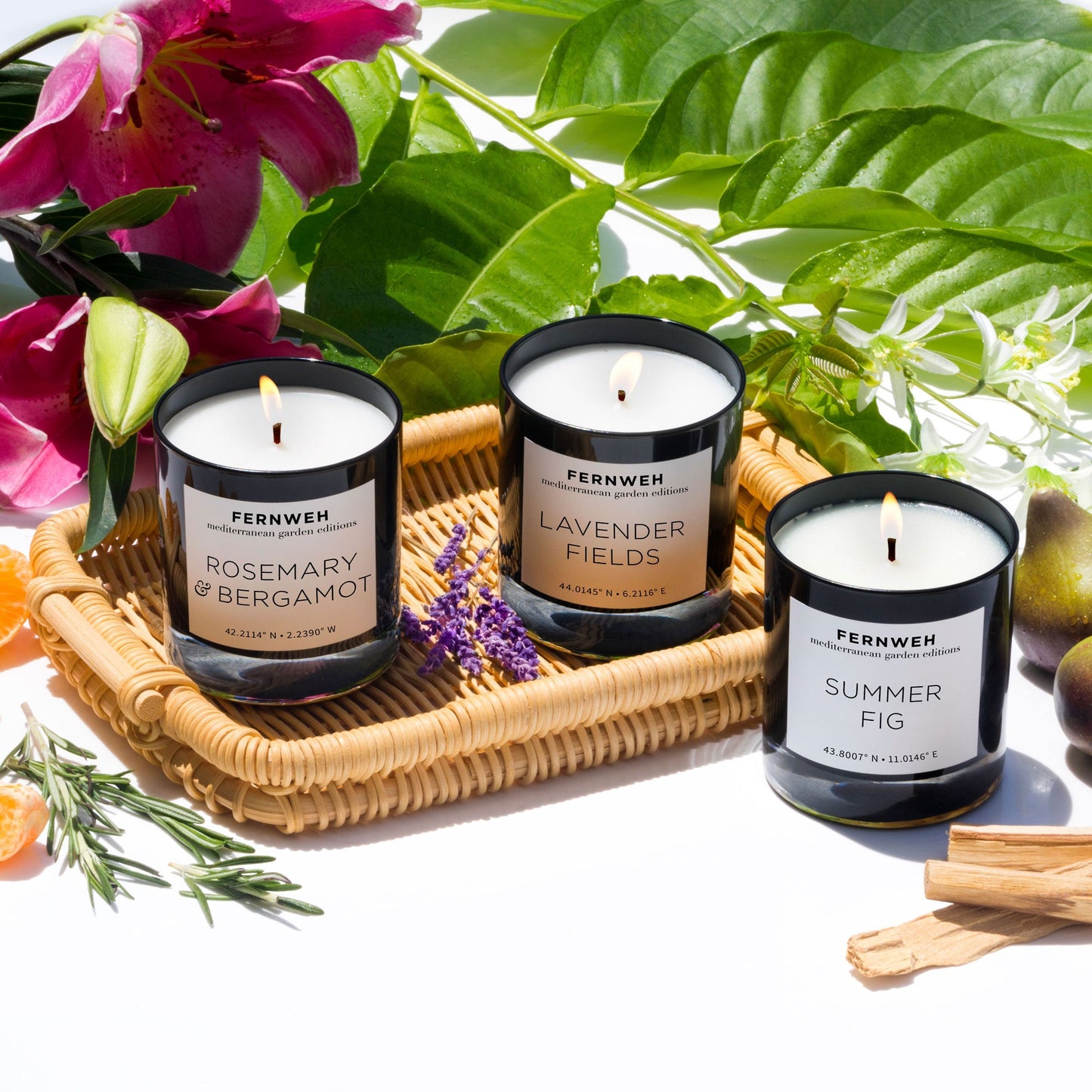 Rosemary & Bergamot Scented Soy Candle
