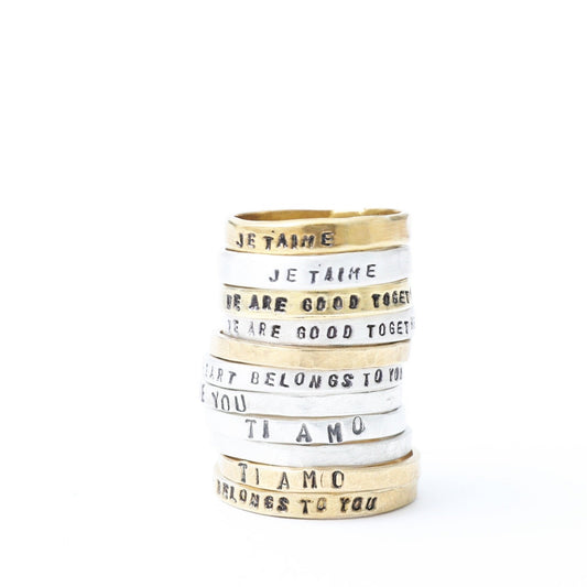 Message Stacking Rings - Love Edition