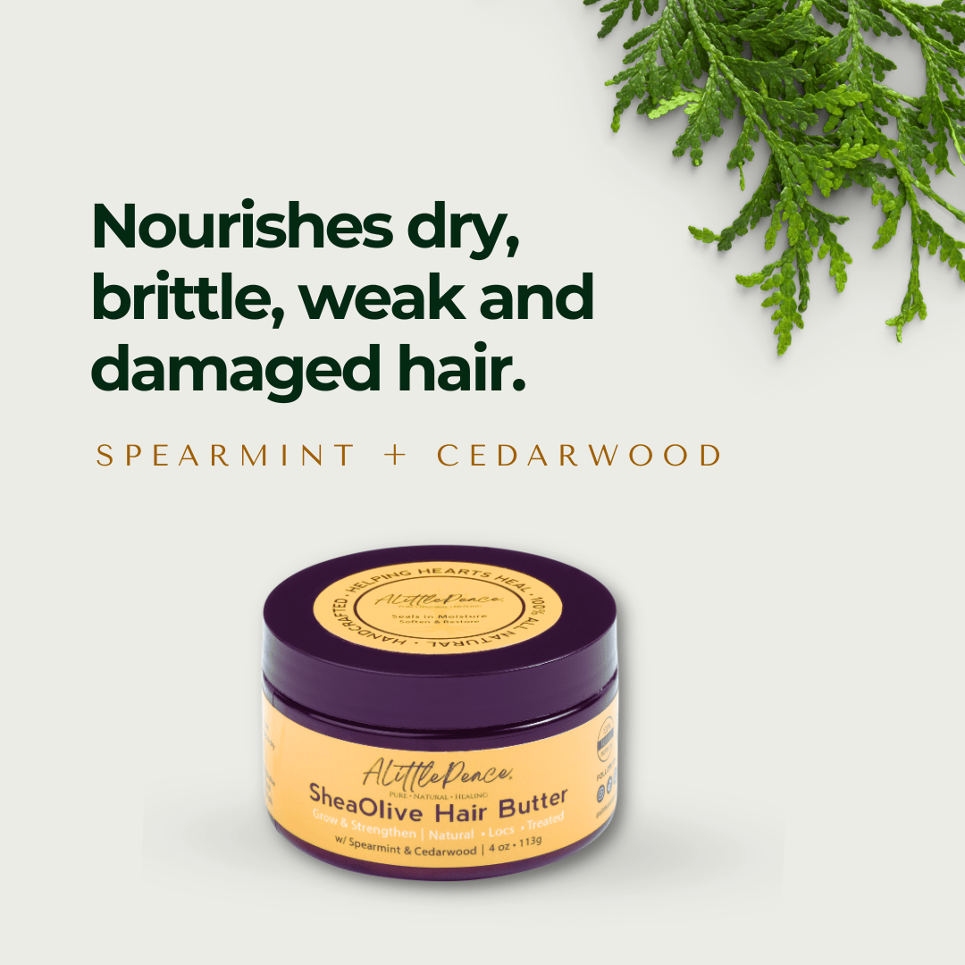 SheaOlive Hair Butter | Spearmint & Cedarwood