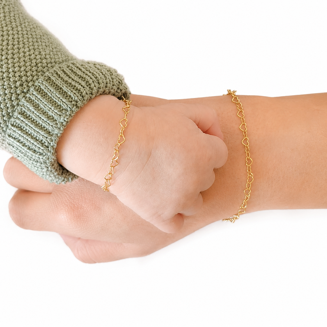 Little Heart Bracelet - Sterling Silver or 14k Gold Fill