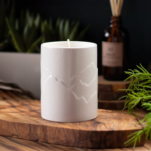Chalet 12 oz. Balsam + Feather Mountain Candle